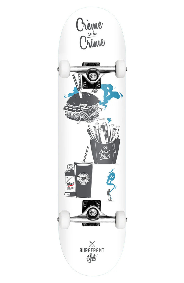 Über X Burgeramt Creme dela Crime White/Blue 7,75 Komplettboard